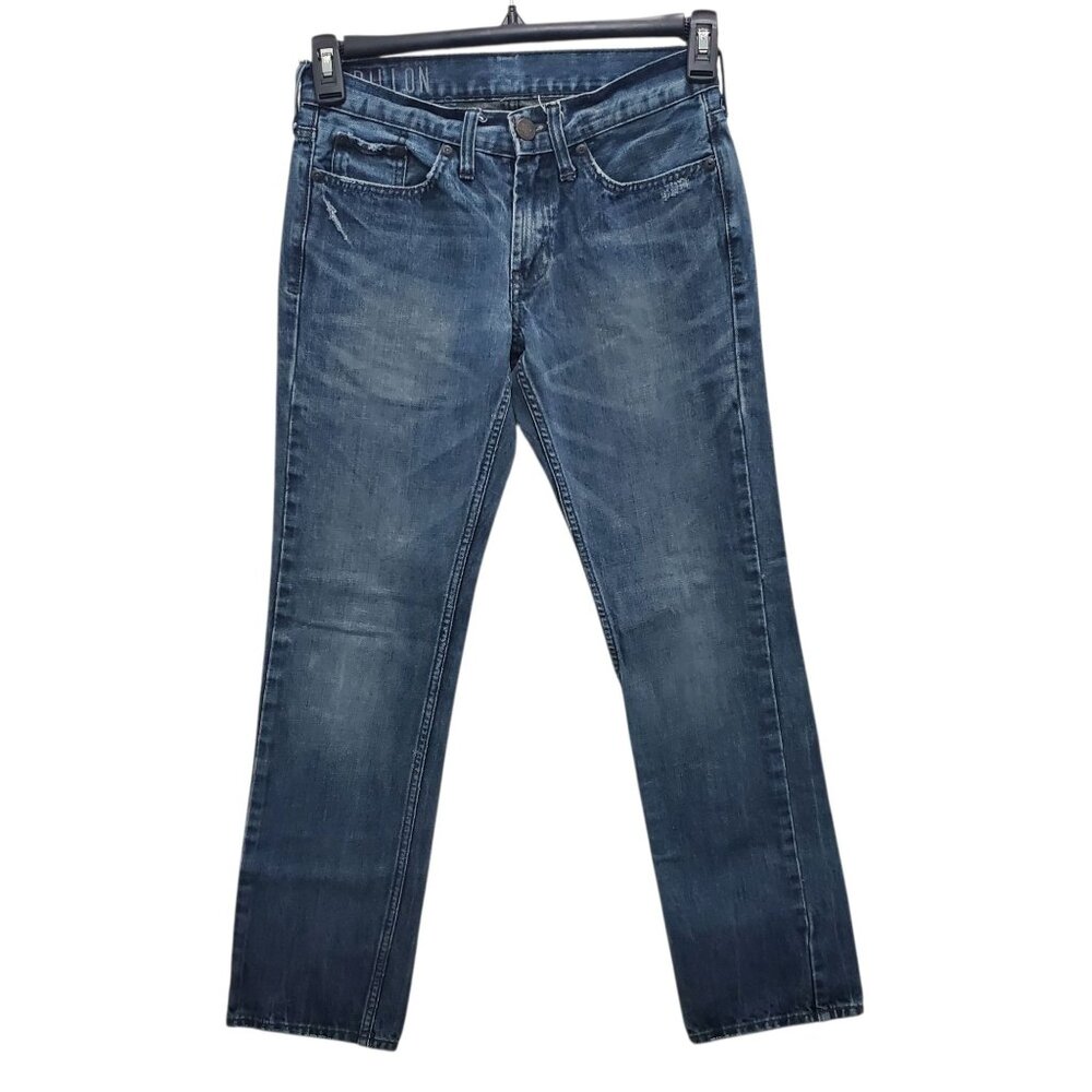 Pacsun Bullhead Dillon Men's‎ Dark Wash Distressed All Cotton Skinny Jeans 28x30